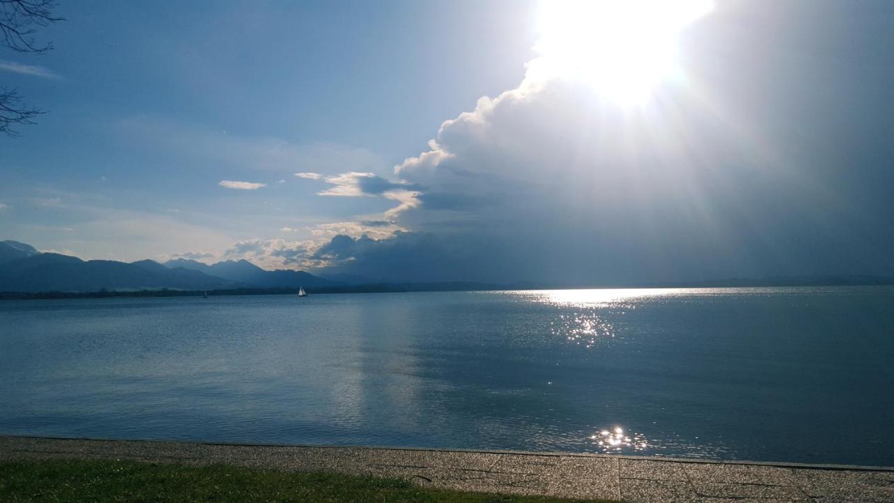 Ad Fontes Suite - 80Qm Mit 3 Zi & Sauna & 2 Badern Am Chiemsee! Übersee Eksteriør billede